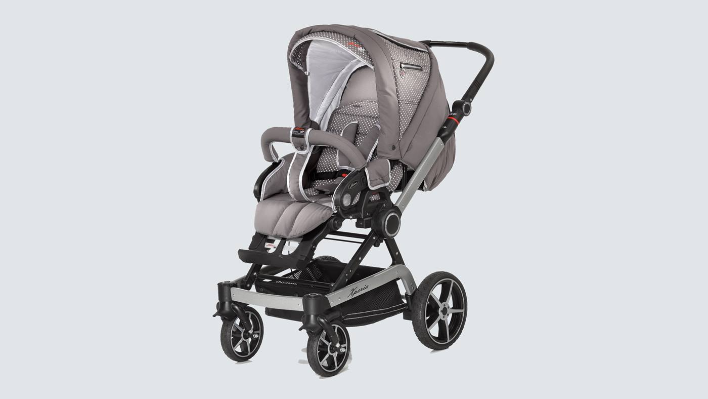 Der Kinderwagen der Firma Hartan