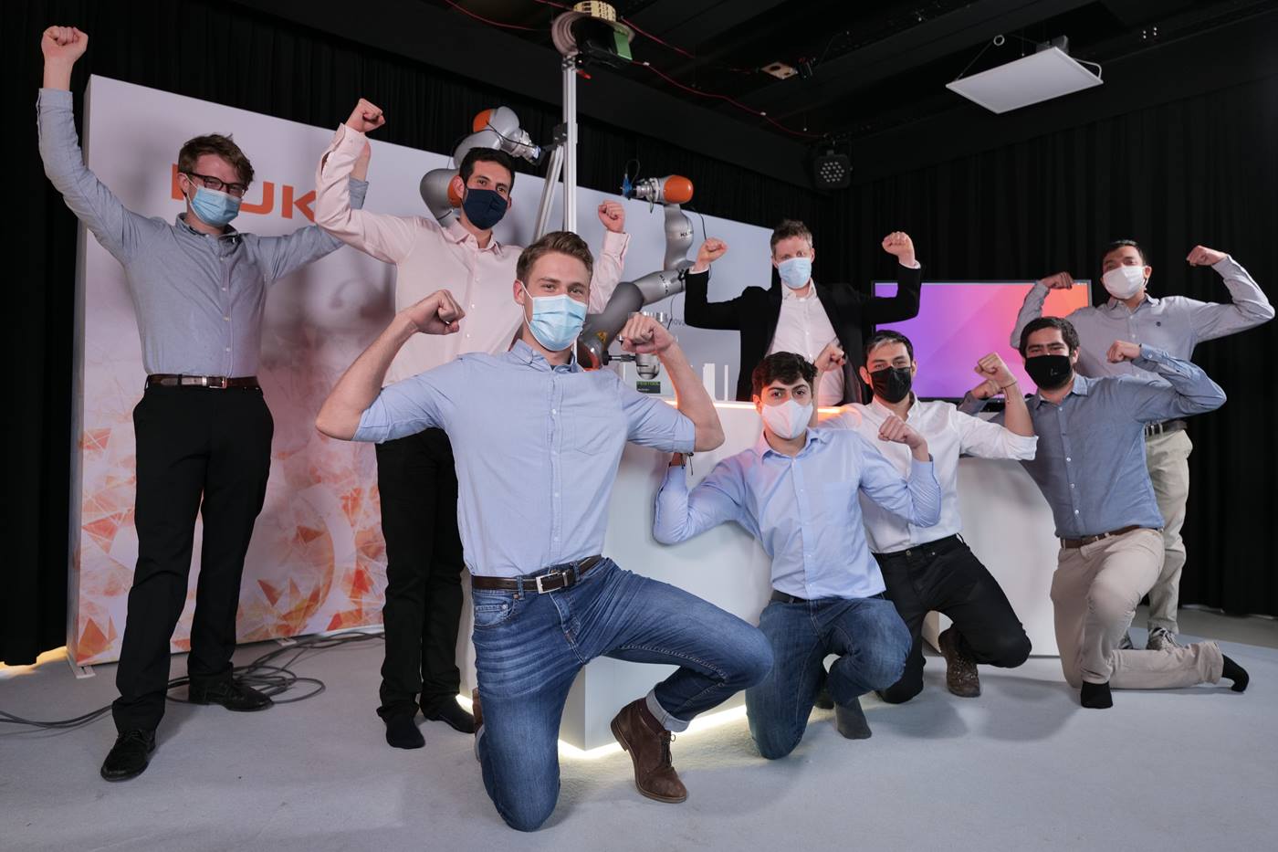 Gewinner des Innovation Awards - Team Chorrobot