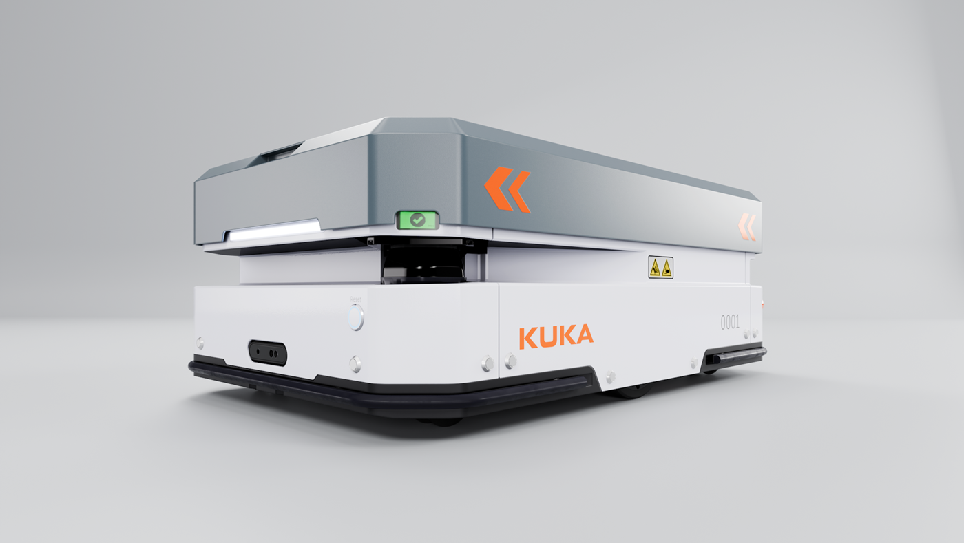 Zwei diagonal angeordnete Laserscanner sorgen zusammen mit 3D?Kameras für einen durchg?ngigen 360?Grad?Schutz des AMR
